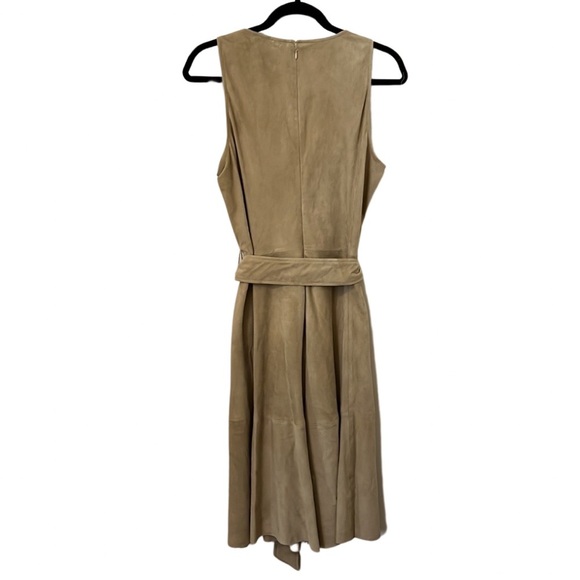 Lauren Ralph Lauren Black Label Women’s Tan Suede Fit & Flare Dress Size 12 - Picture 6 of 15